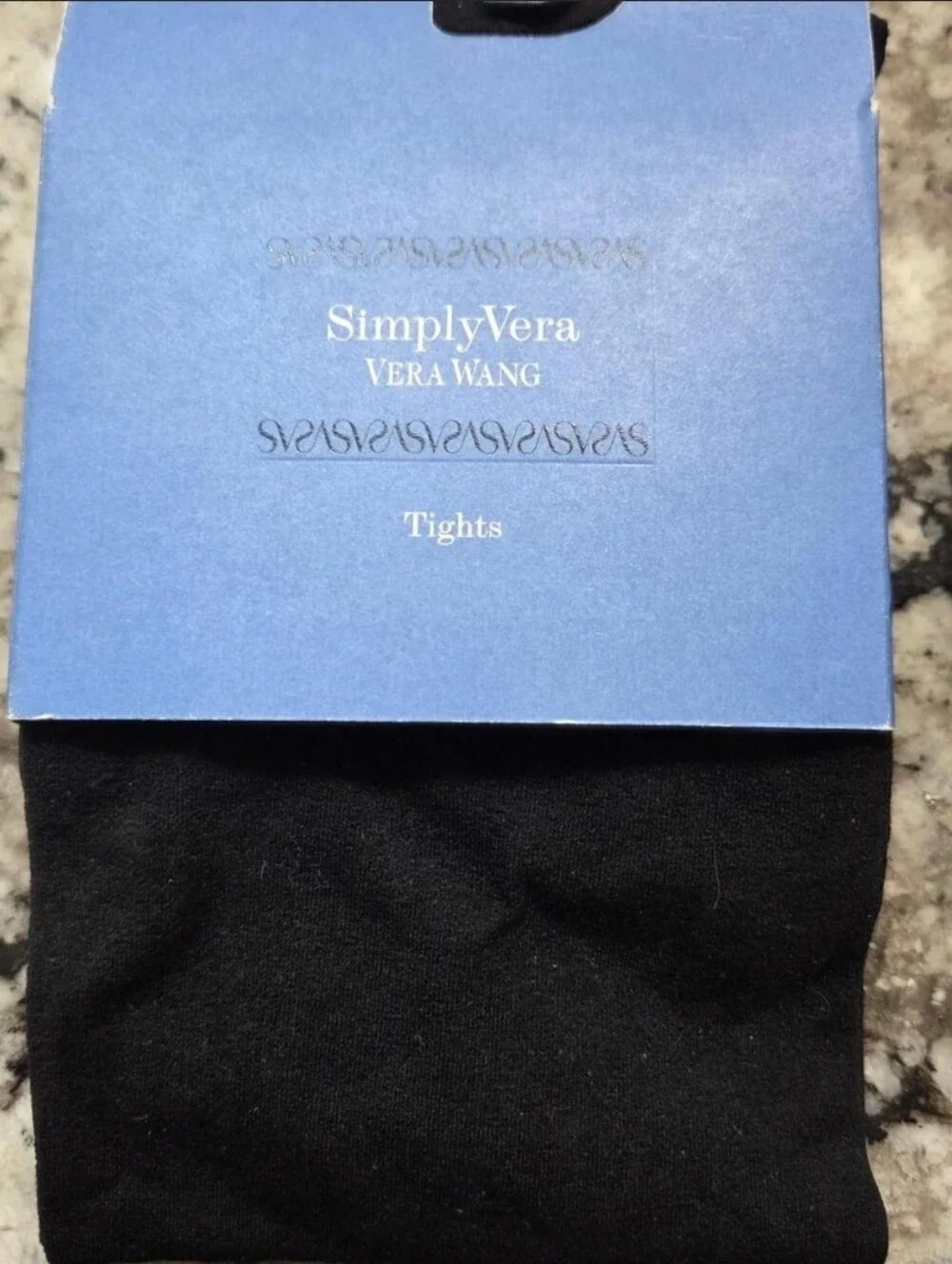 Simply Vera Vera Wang Black Opaque Tights